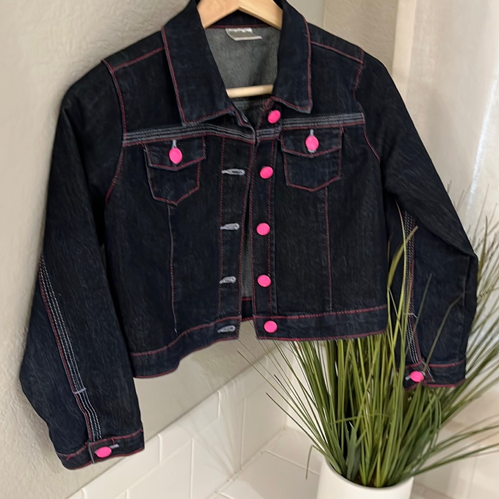 Pony Tails size 12 Dark denim jacket.